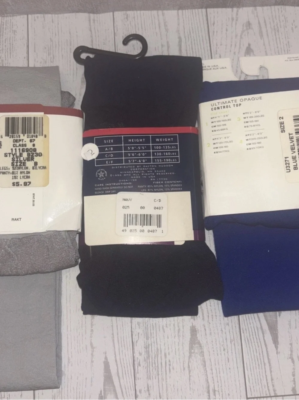 Huge Lot of 10 Women’s TIGHTS Size S & M, some vintage, diff styles & colors NEW